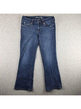 American Eagle Jeans Womens 8 Favorite Boyfriend Blue Stretch Denim